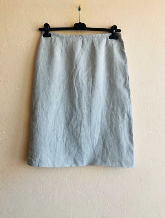 Deni Cler - klasyczna spódnica z wiskozą i lnem (M/L)