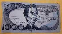 Nota “Banco da Bolsa, mil escudos” com imagem de Sá Carneiro (1980)