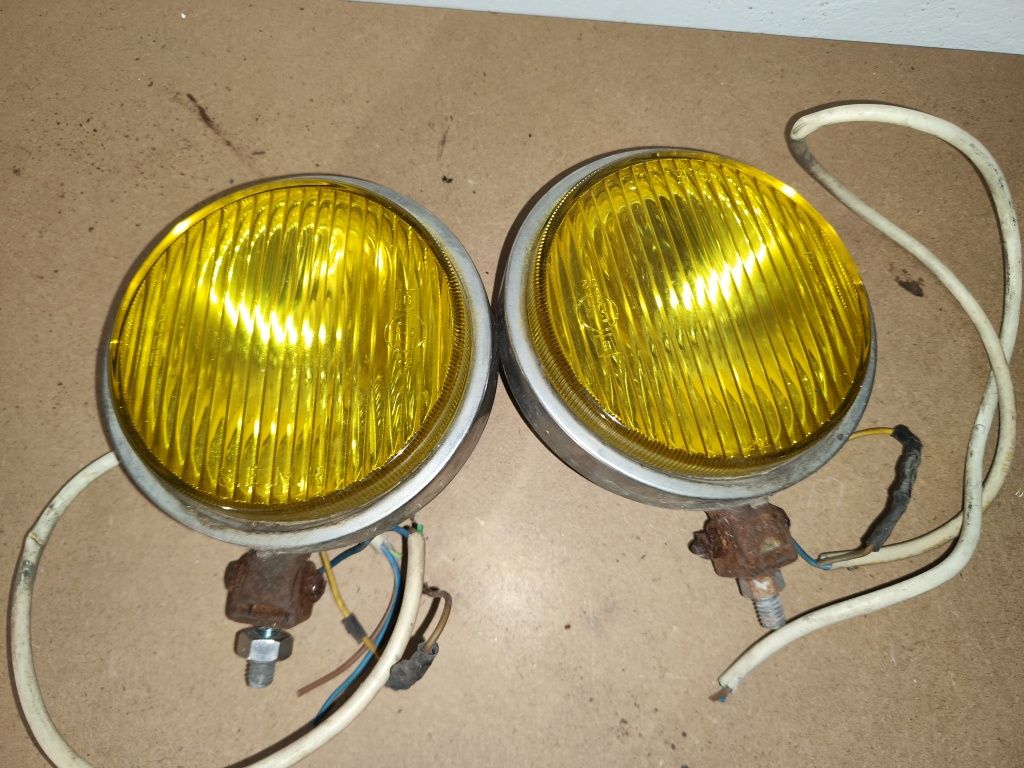 Halogeny SEMR żółte prl fiat 126p 125p polonez