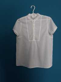Блузка блуза біла прошва хлопок для дівчинки девочки 164-170