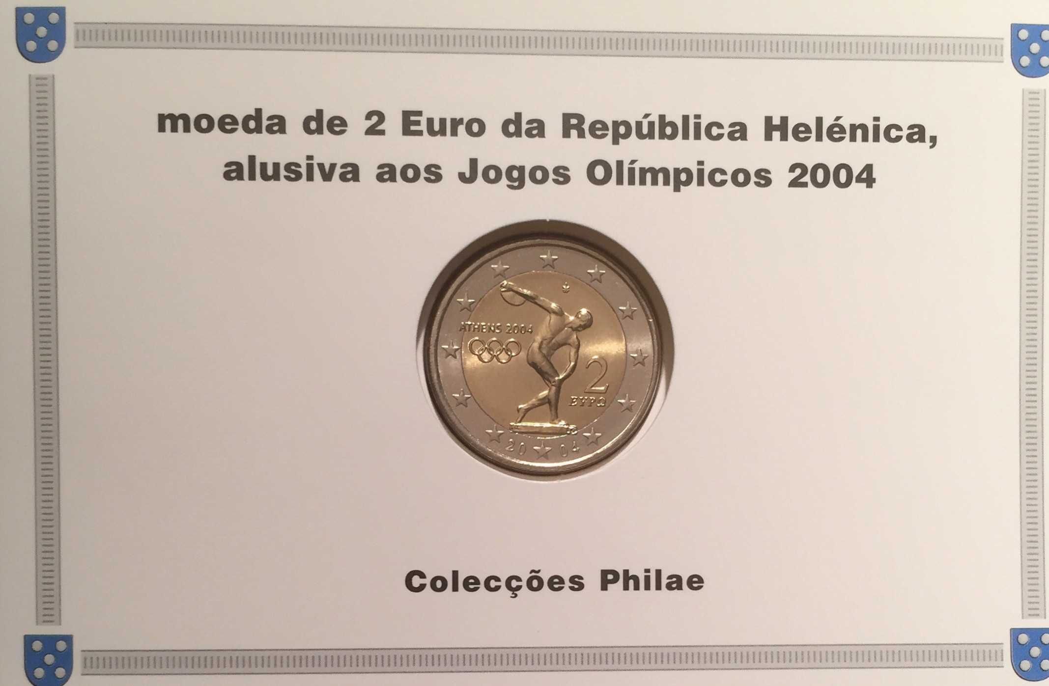 Moeda de 2 Euros - Jogos Olímpicos de Atenas - 2004