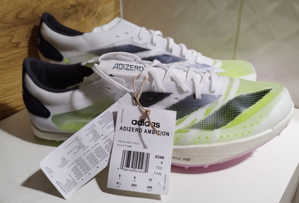 Buty do biegania, kolce adidas Adizero Ambition , r.42