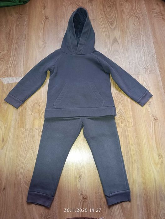 Теплий костюм від Popov (тринитка на флісі, р. 104) кольору графіт