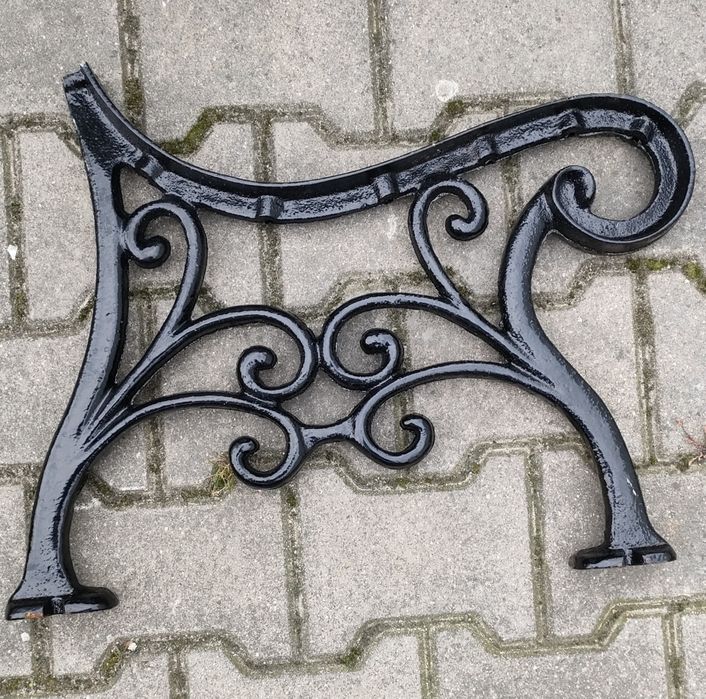 Noga żeliwna do ławki ogrodowej bez oparcia komplet