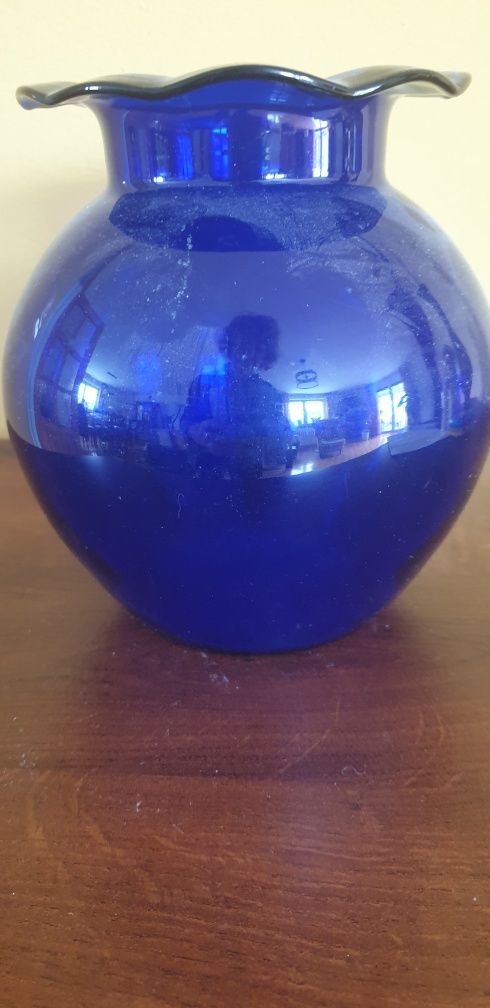 Duży, kobaltowy wazon