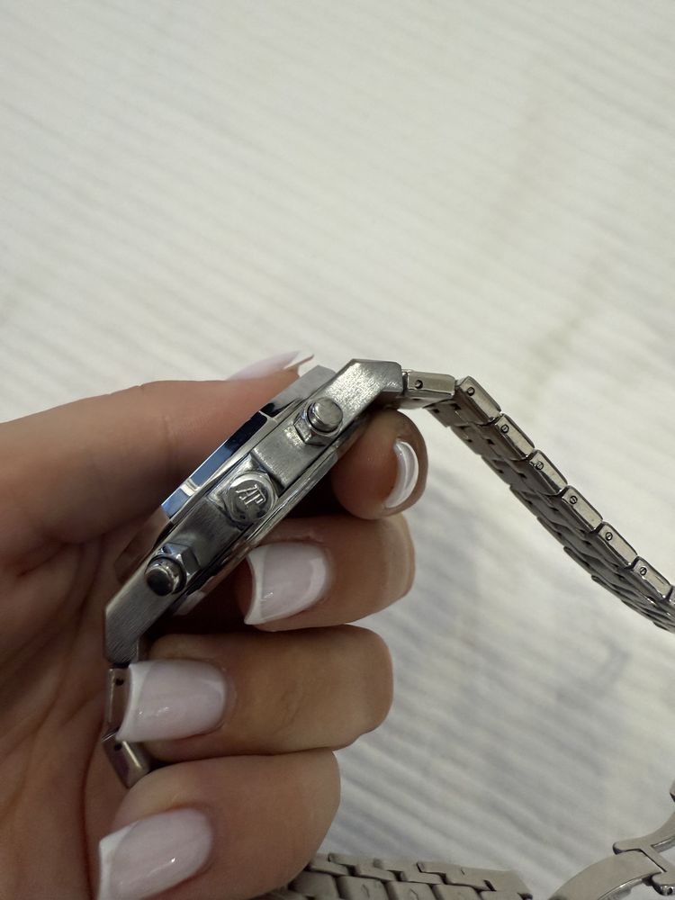 Zegarek srebrny niebieski AP Audemars Piguet