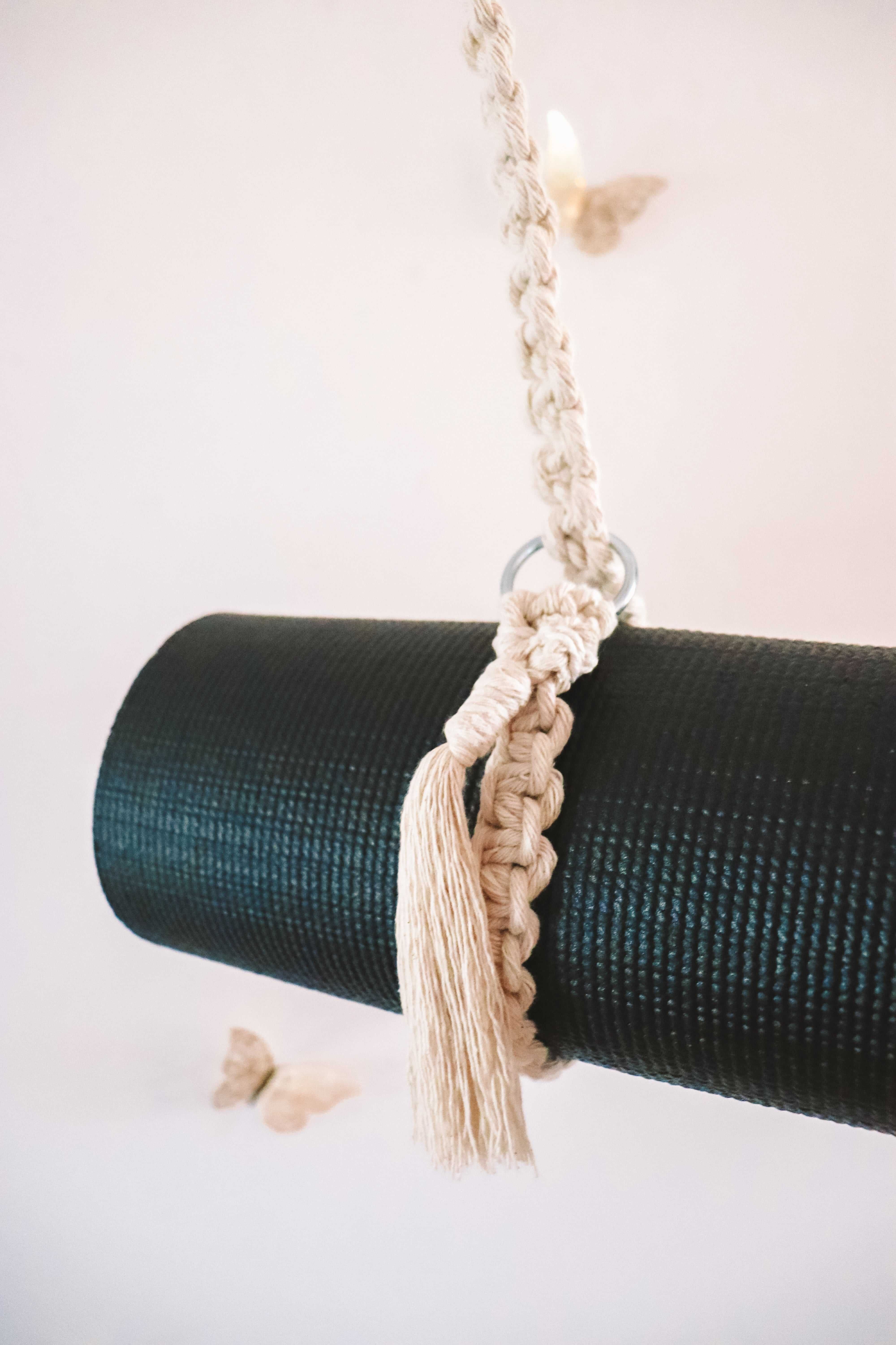 Alça para tapete Yoga em macramé - NOVO