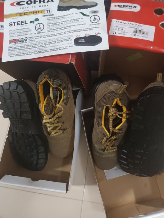 2 PARES...Sapato biqueira de aço N°43