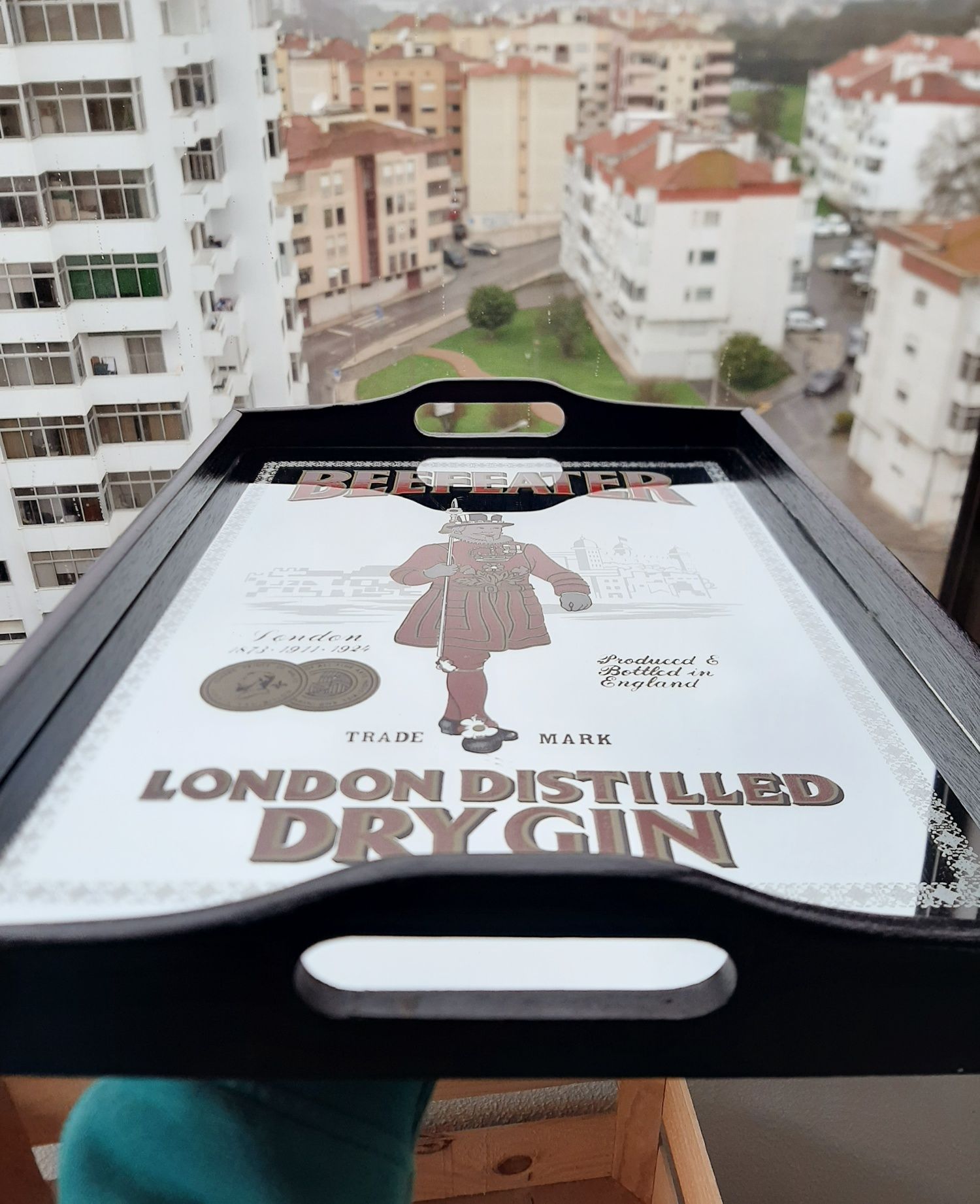 Tabuleiro/Espelho de Bar "Beefeater London Dry Gin"