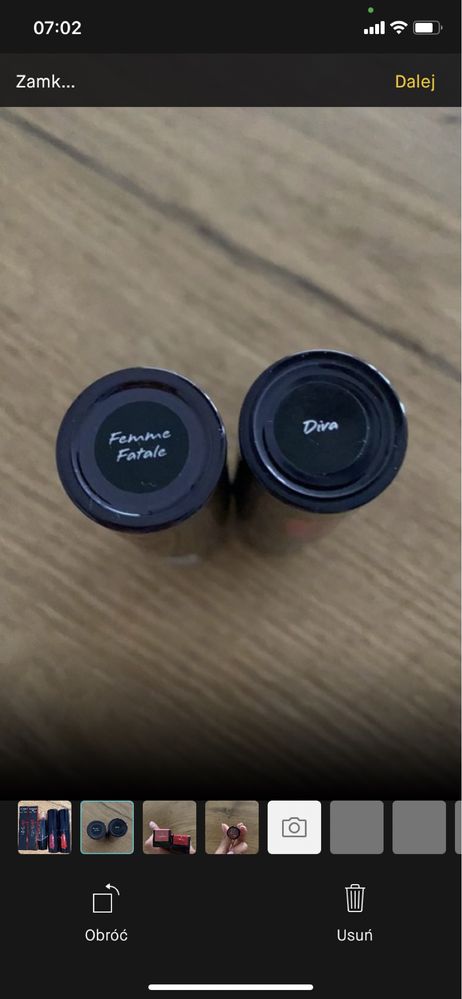 Zestaw pomadek odcienie czerwieni