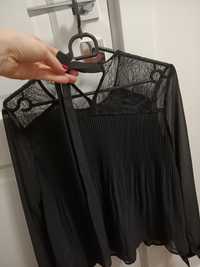 Czarna plisowana bluzka Reserved 34