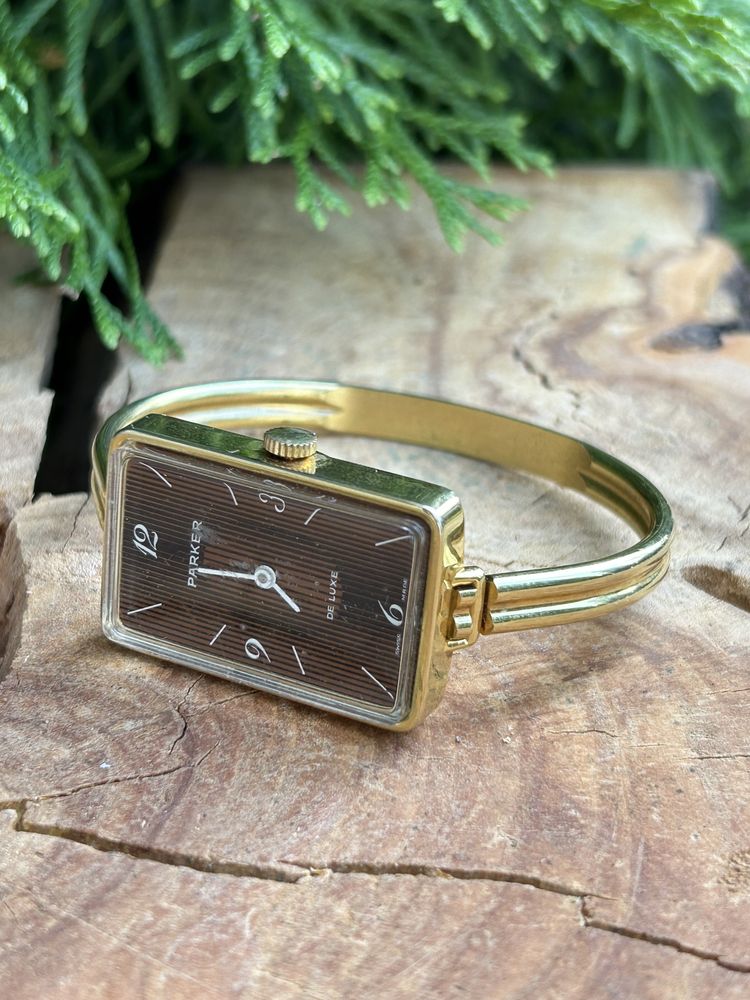 Stary szwajcarski damski zegarek Parker De Luxe