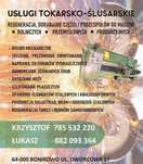 Usługi tokarsko ślusarskie od ręki