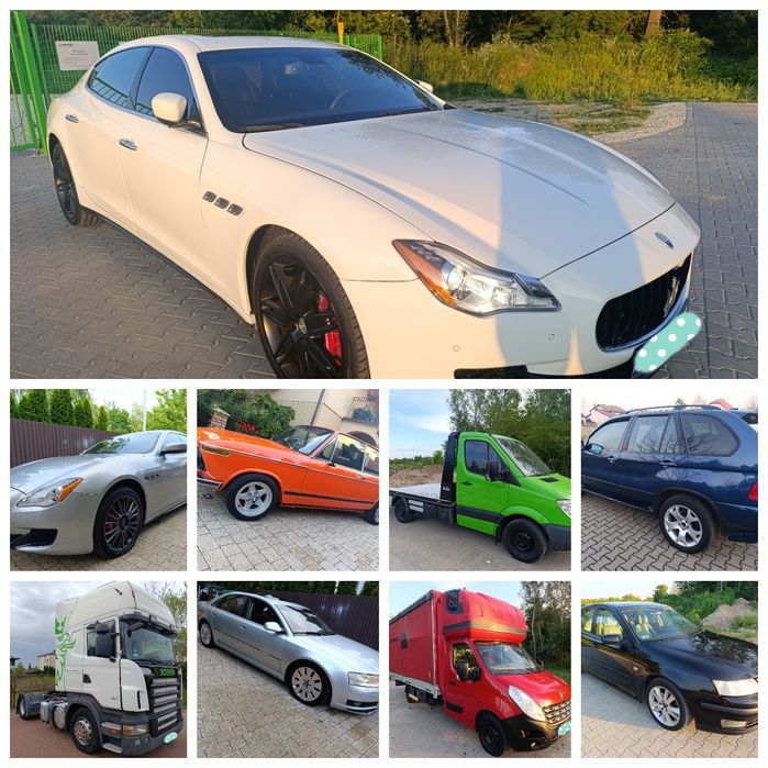 Zamienię 13 Aut Na Dom/Maserati Quattroporte/BMW 1600/ Sprinter Laweta