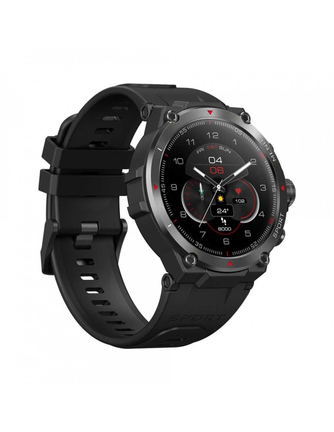 Smartwatch Zeblaze Stratos 2 GPS Czarny Męski AMOLED Menu PL