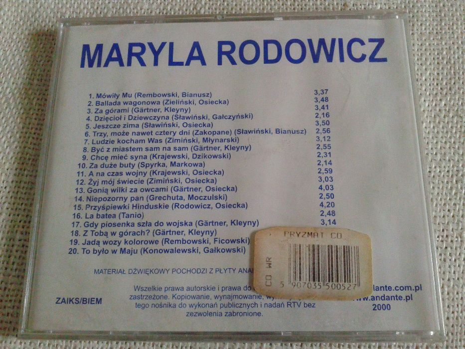 Maryla Rodowicz - Greatest 60' Hits CD