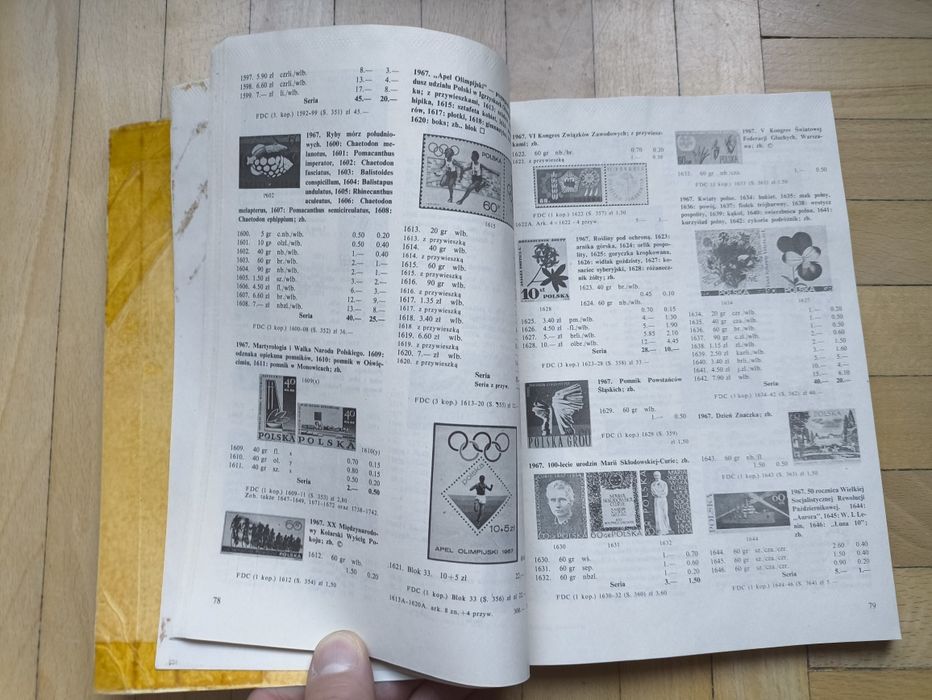 Katalog popularny znaków pocztowych ziem polskich 1976 Myślicki KAW