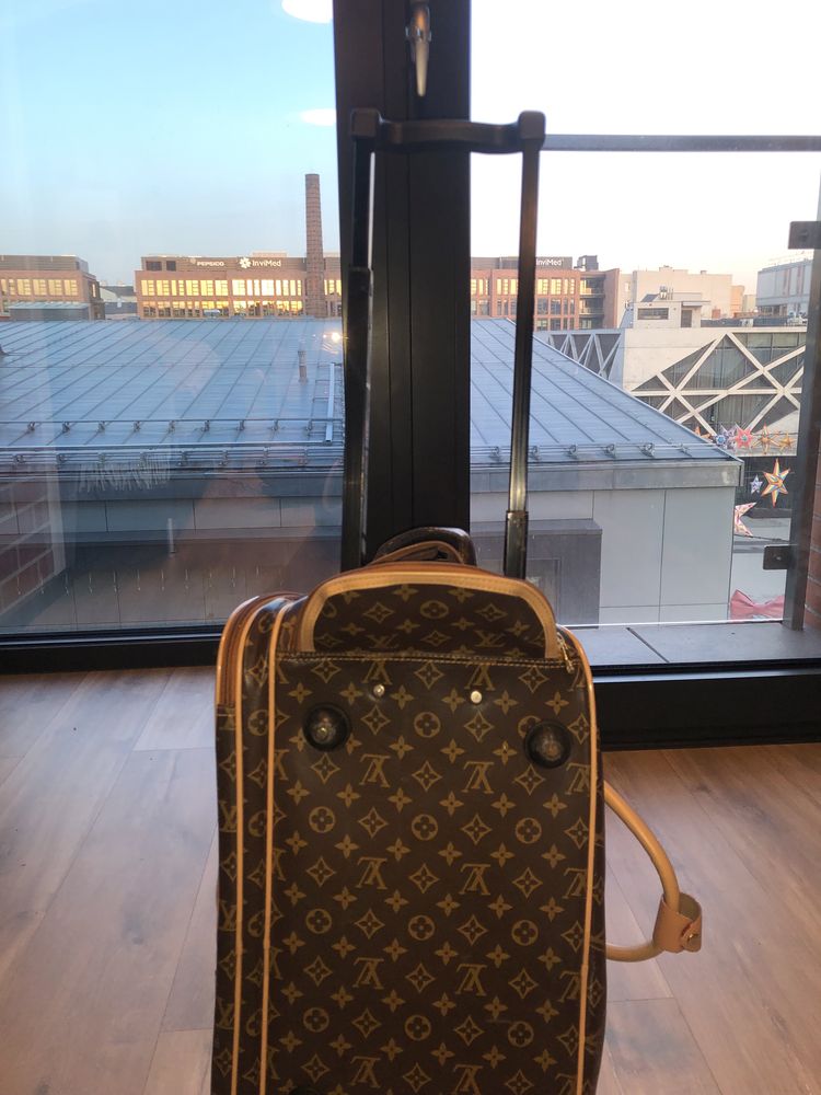 Louis vuitton duża skórzana torba/walizka