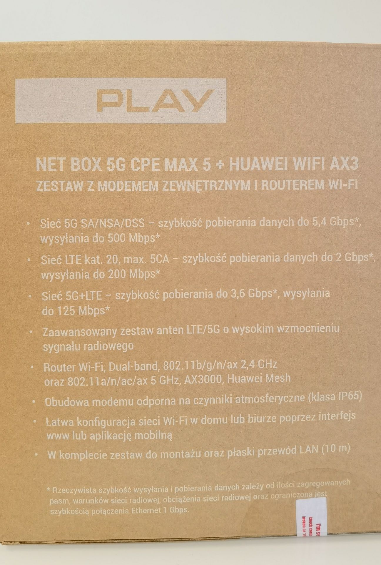 Router Netbox 5G CPE MAX 5 (H352-381) + Huawei WiFi AX3