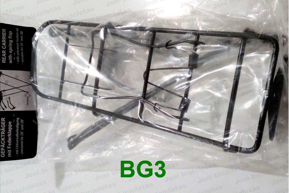 Bagageira/porta alforges de bicicleta (roda 26/28)