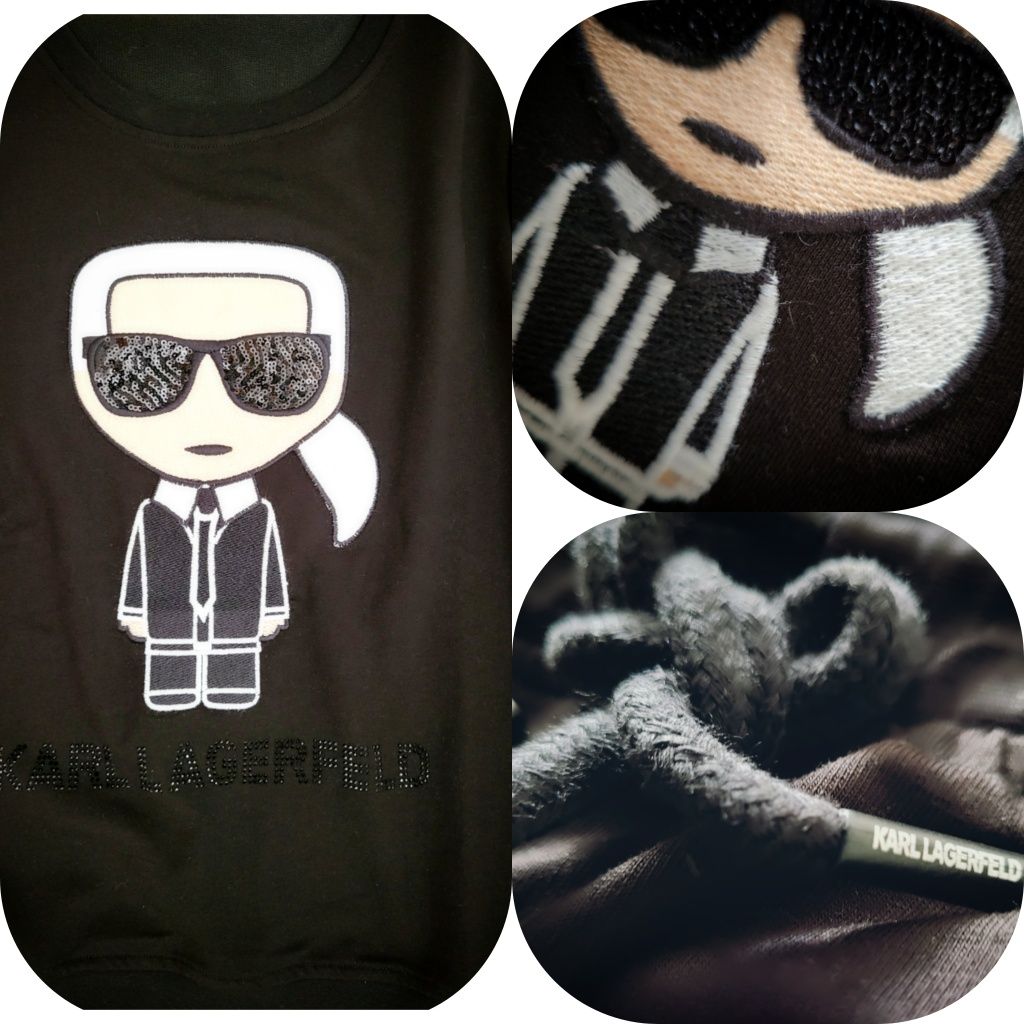 Komplet damski Karl Lagerfeld cekiny S-XXL