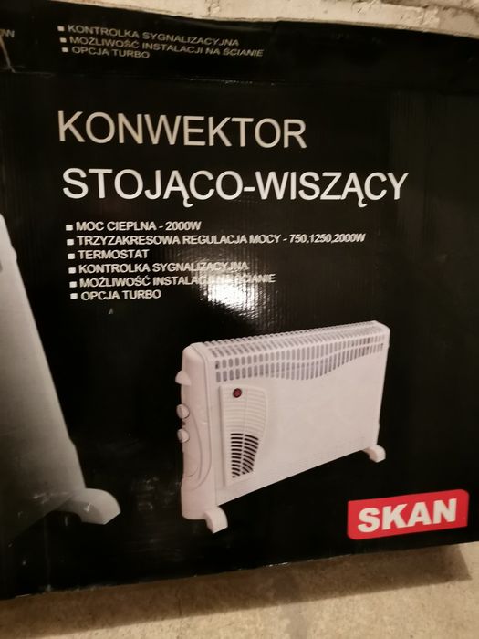 Grzejnik elektryczny stojąco wiszący 2000Wat.