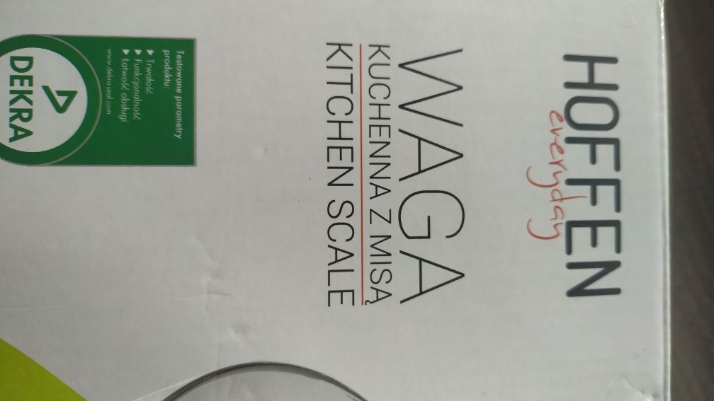 Nowa waga kuchenna z misą i ledowym wyświetlaczem
