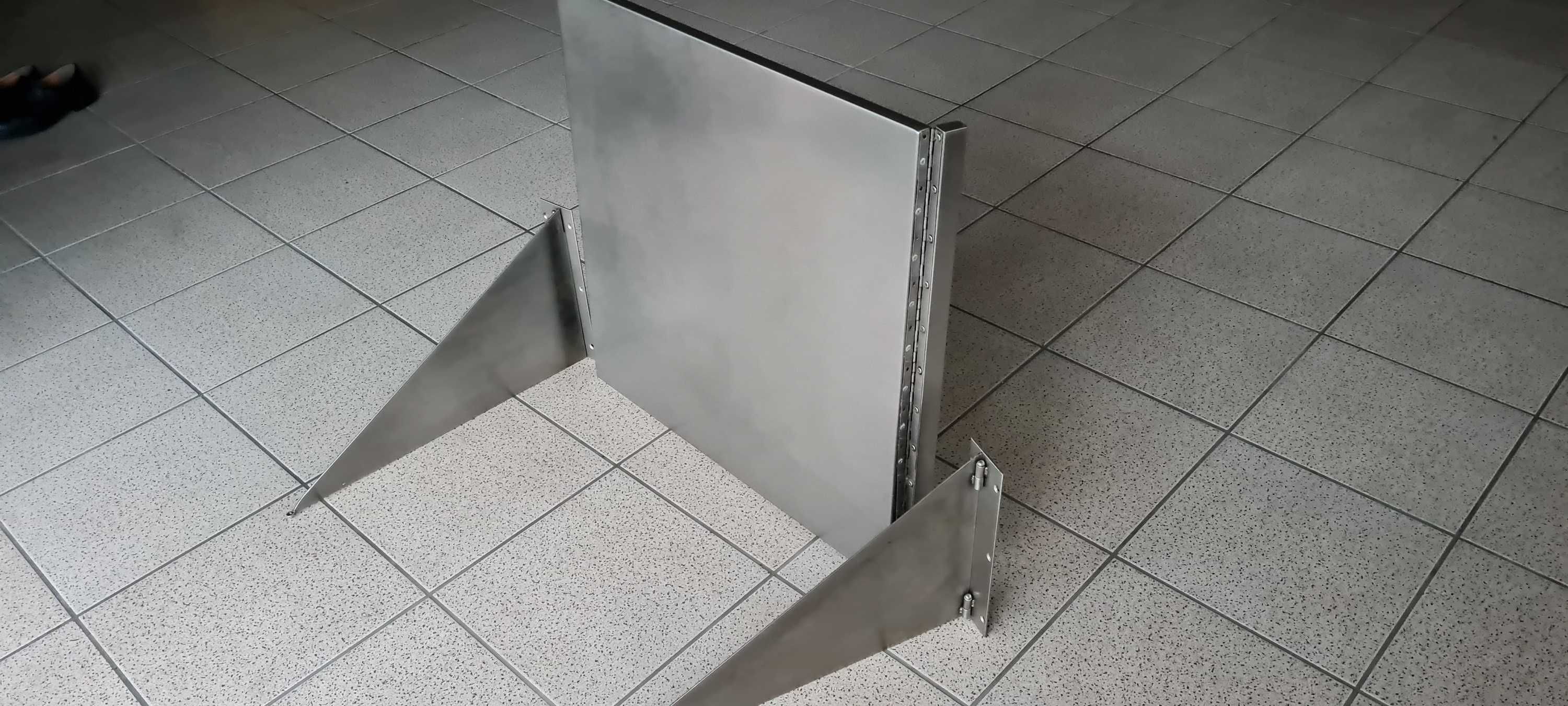 Mesa de Inox de fixar na parede baixa e sobe