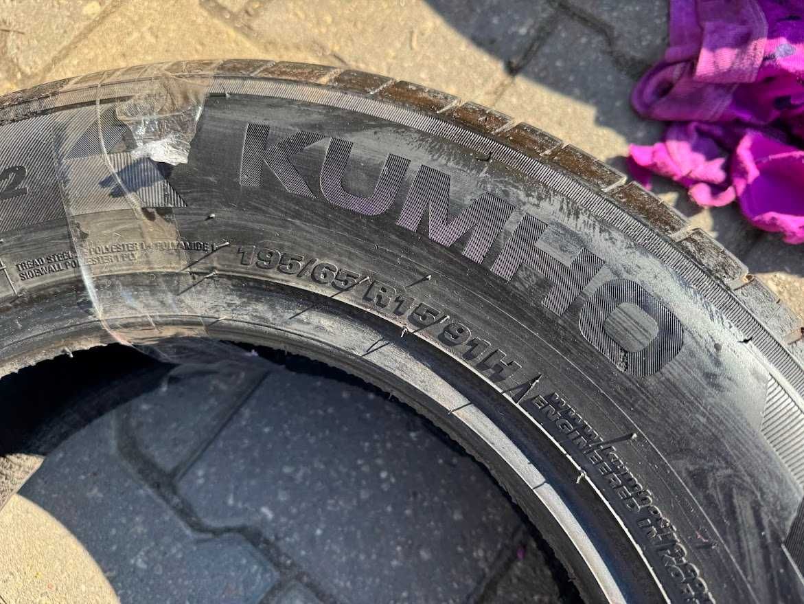 шини скати колеса 195 65 15 Kumho 6.6 mm 2021 р 2 шт літо