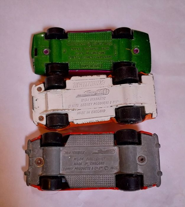 3 miniaturas antigas Matchbox