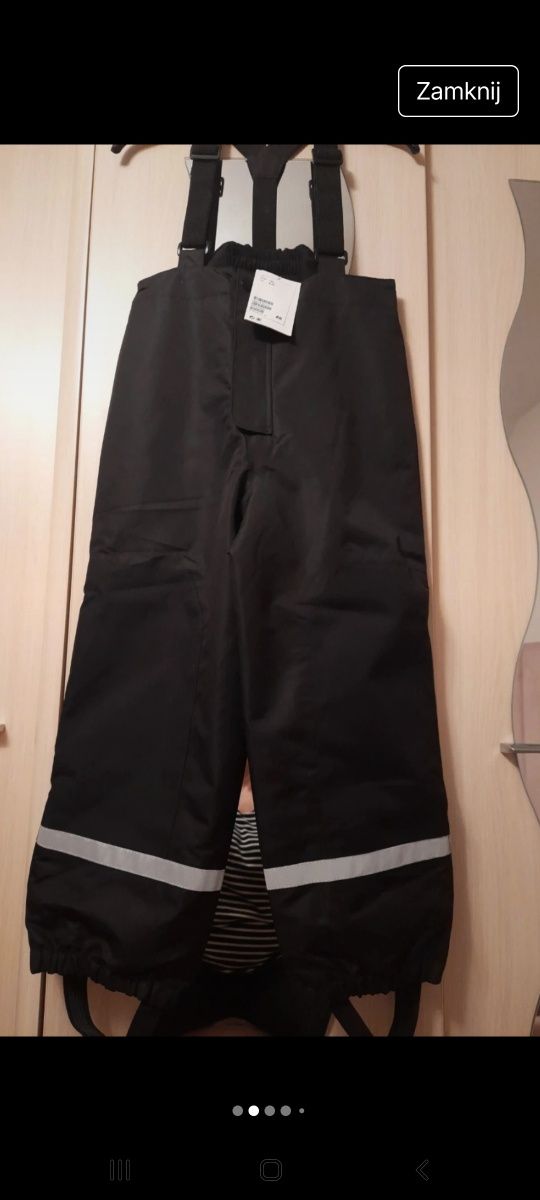 Spodnie zimowe narciarskie 122 H&M