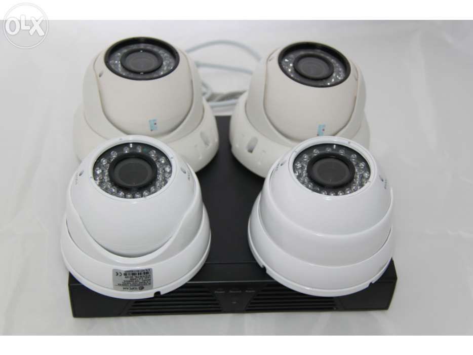 Kit 4 cameras sensor sony topo domes interior camaras + gravador dvr