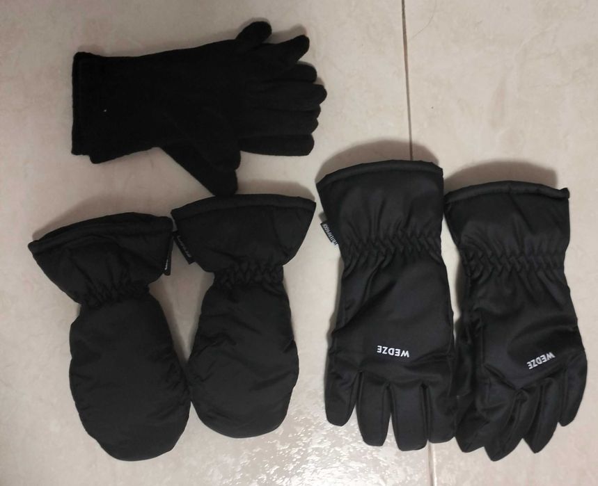 Conjunto familiar para ida à neve