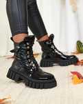 36 37 38 botki 39 40 41 lakierowane workery trapery gruba podeszwa