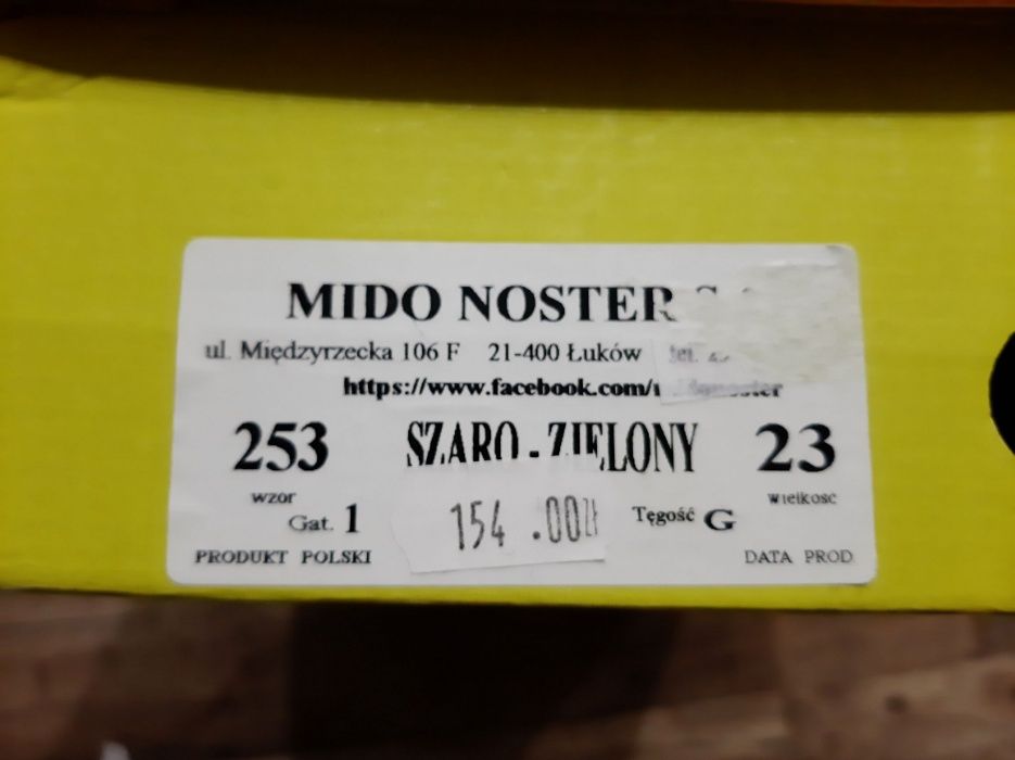 Skórzane trzewiki zimowe, r. 23, Mido Noster, buty ocieplane, kozaki