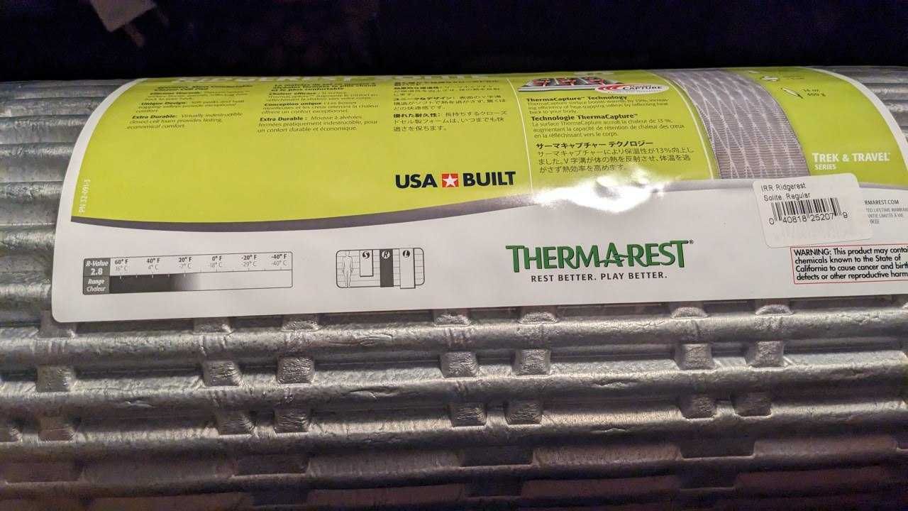 Килимок Therm-A-Rest RidgeRest SOLite (карімат)