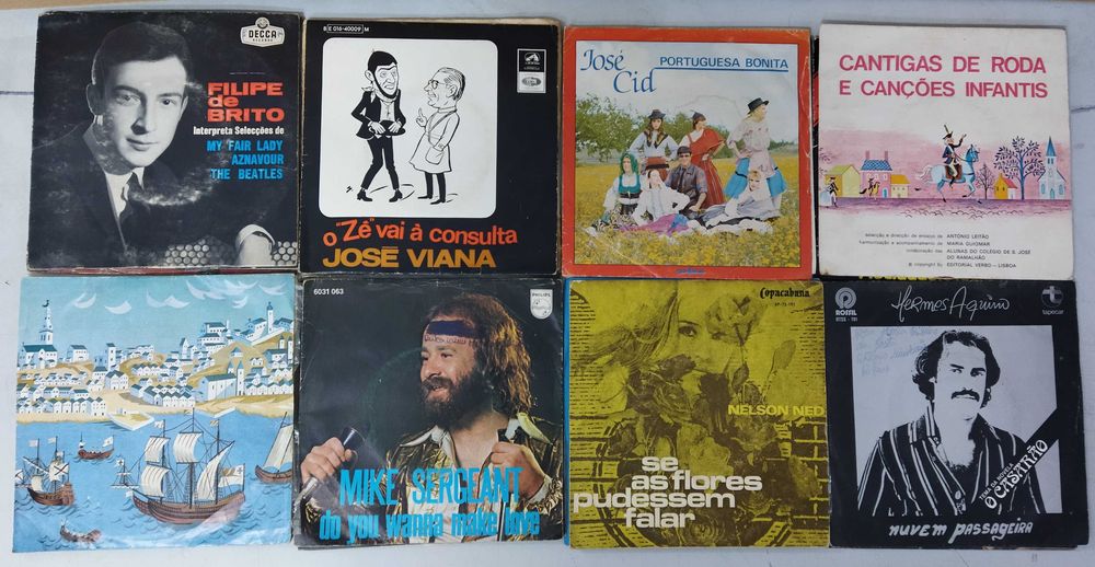 Vinil. Lote 50 Singles Música Portuguesa