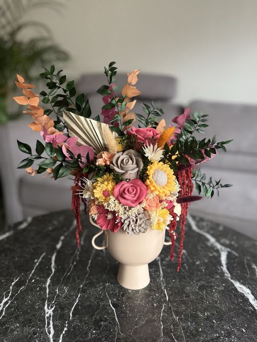 Flowerbox świec - jesienny