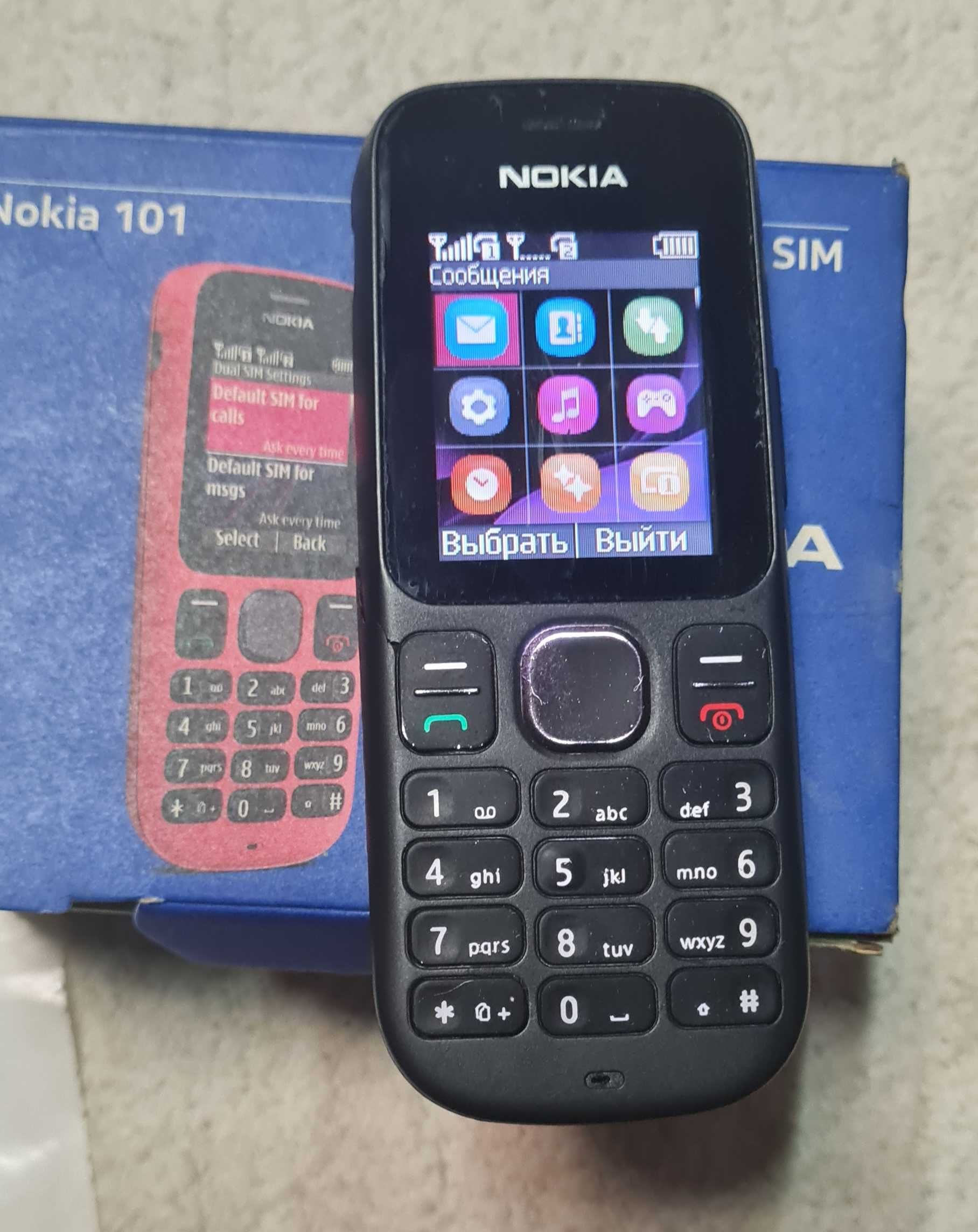 Мобильный Nokia 101,2sim,компл,sharp, корбок,фонарик