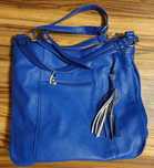 elegancka niebieska torba