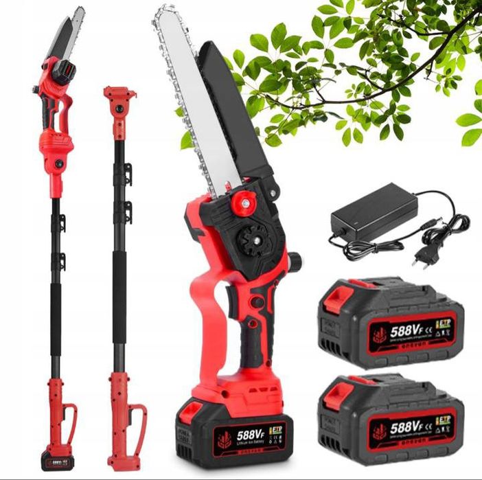 Akumulatorowa piła na wysięgniku teleskop