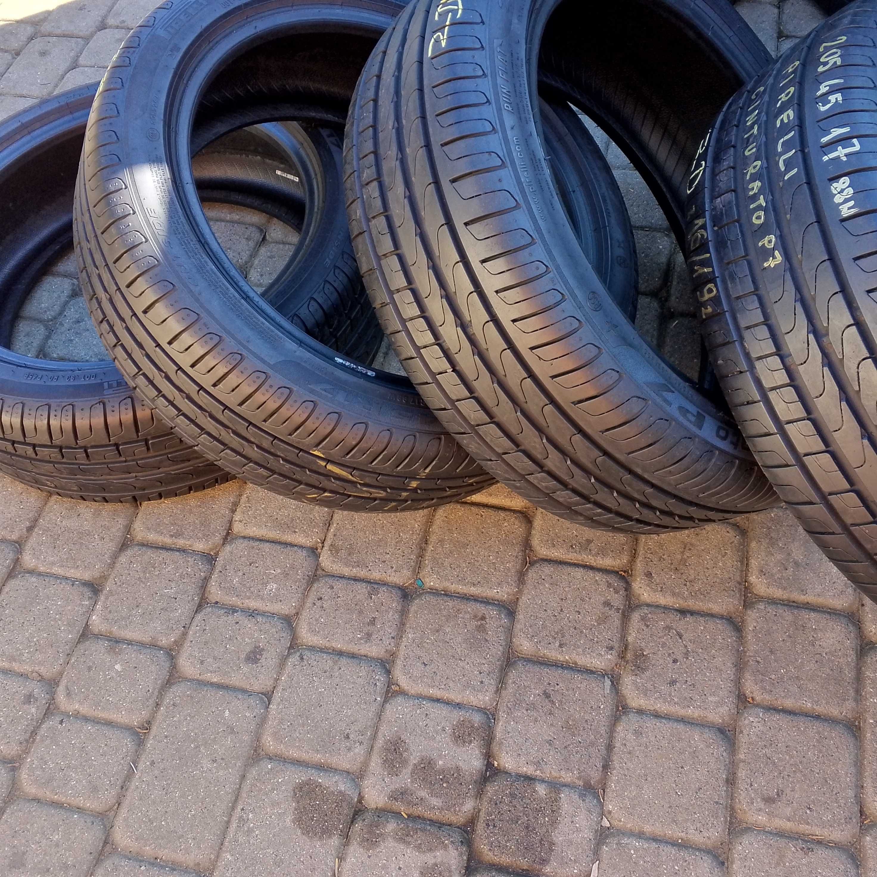 opony jak NOWE 4 szt.205/45/17 Pirelli Cinturato