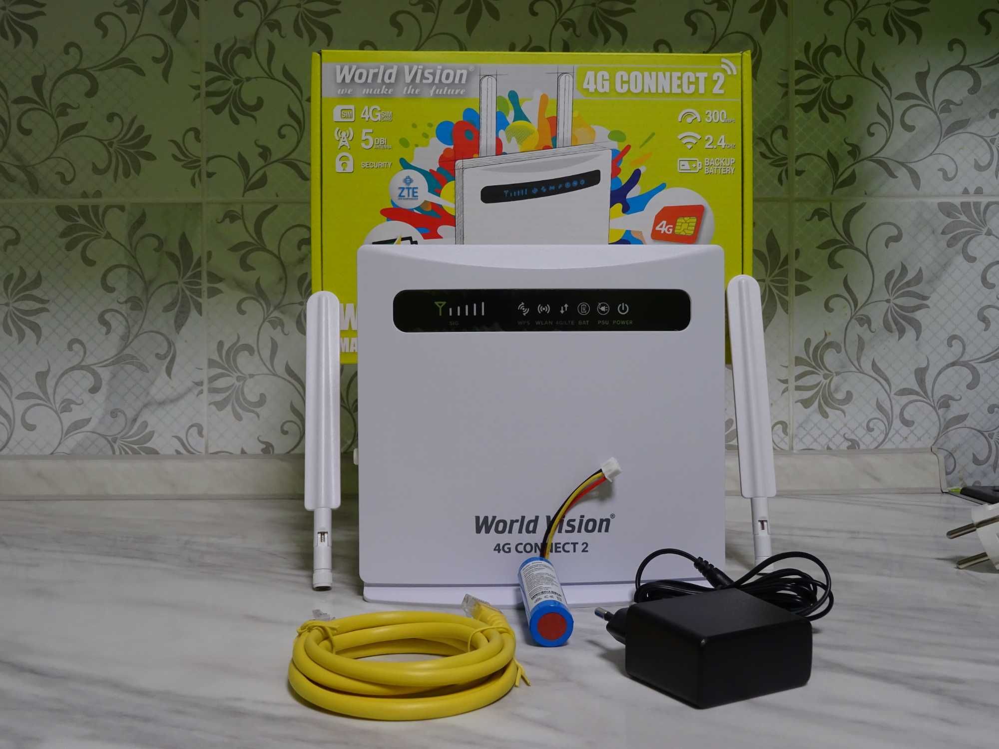 World Vision 4G Connect2  роутер з акумулятором+SIM+ USB