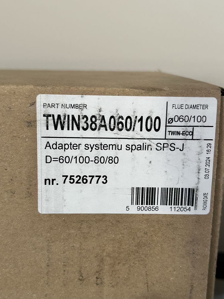 ADAPTER systemu spalin 60/100 > 80/80