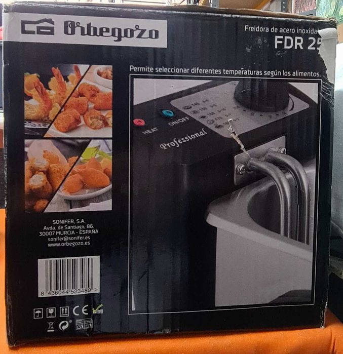 FRITADEIRA DE AÇO INOXIDÁVEL FDR 25 - Orbegozo