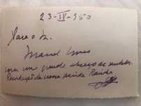 Escrito e assinado pela rainha Dona Amélia