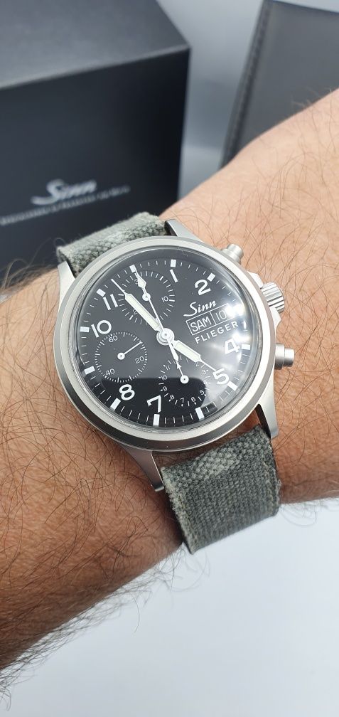 PILOT Sinn 356 Flieger Chronograph Automatic Day Date - 38,5 mm