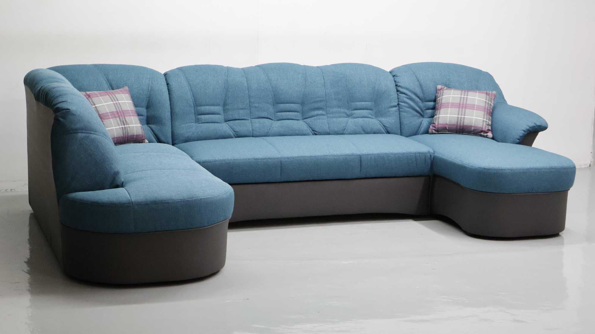 TBR Nowy NIEMIECKI narożnik U funkcja spania, rogówka, kanapa sofa tka