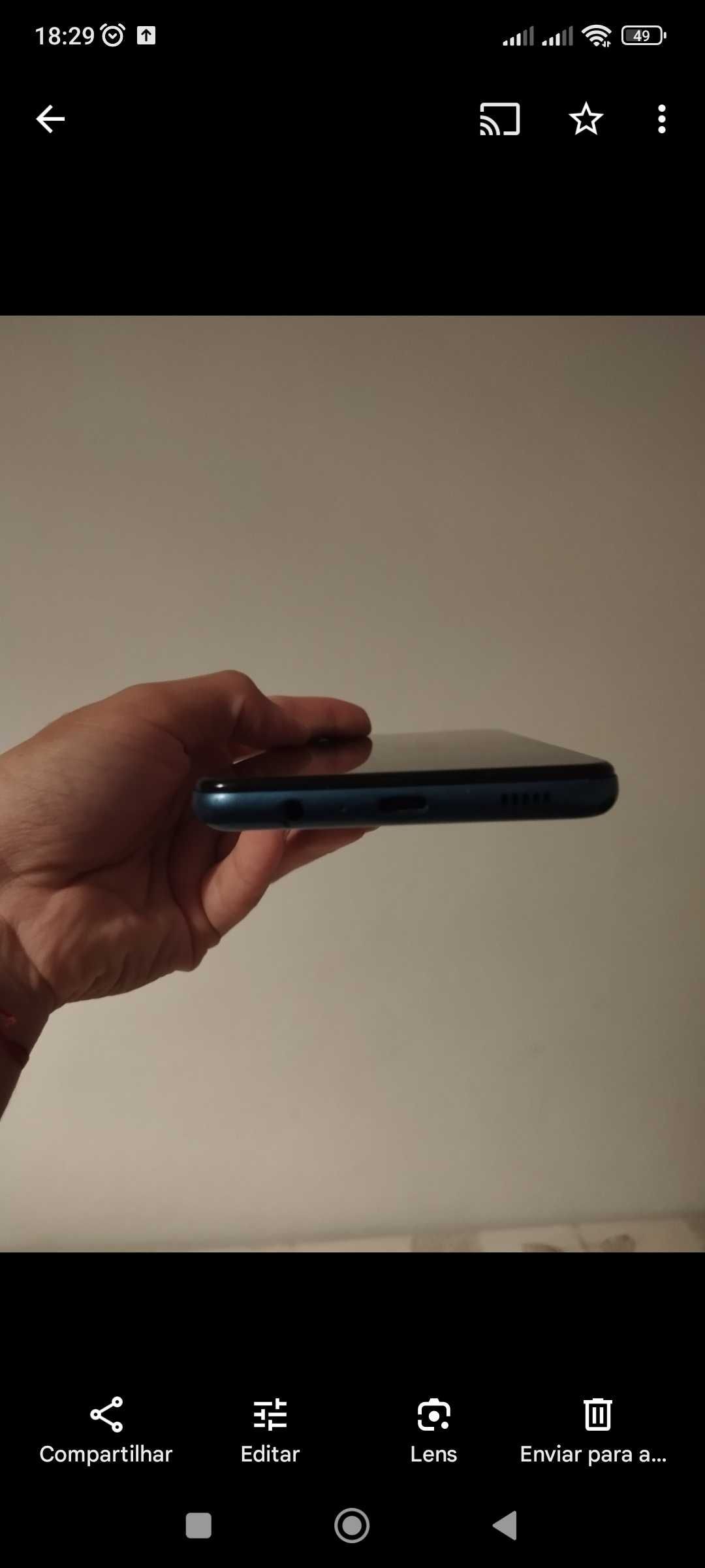 Samsung A12 formatado com fones de oferta