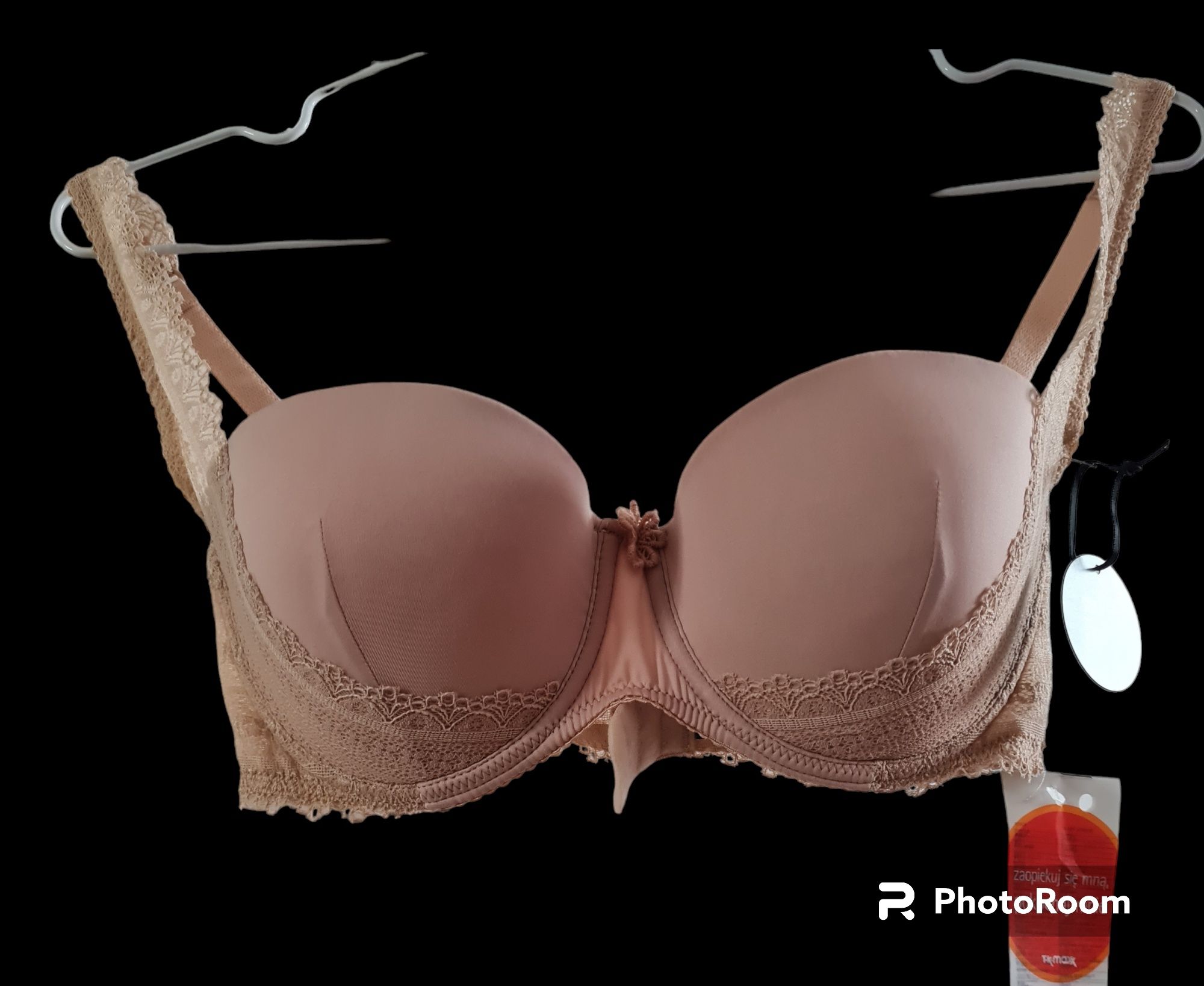 Tkmaxx Simply Bare by Janet Reger beż 34C 75C 2 szt. stanik NOWY kompl